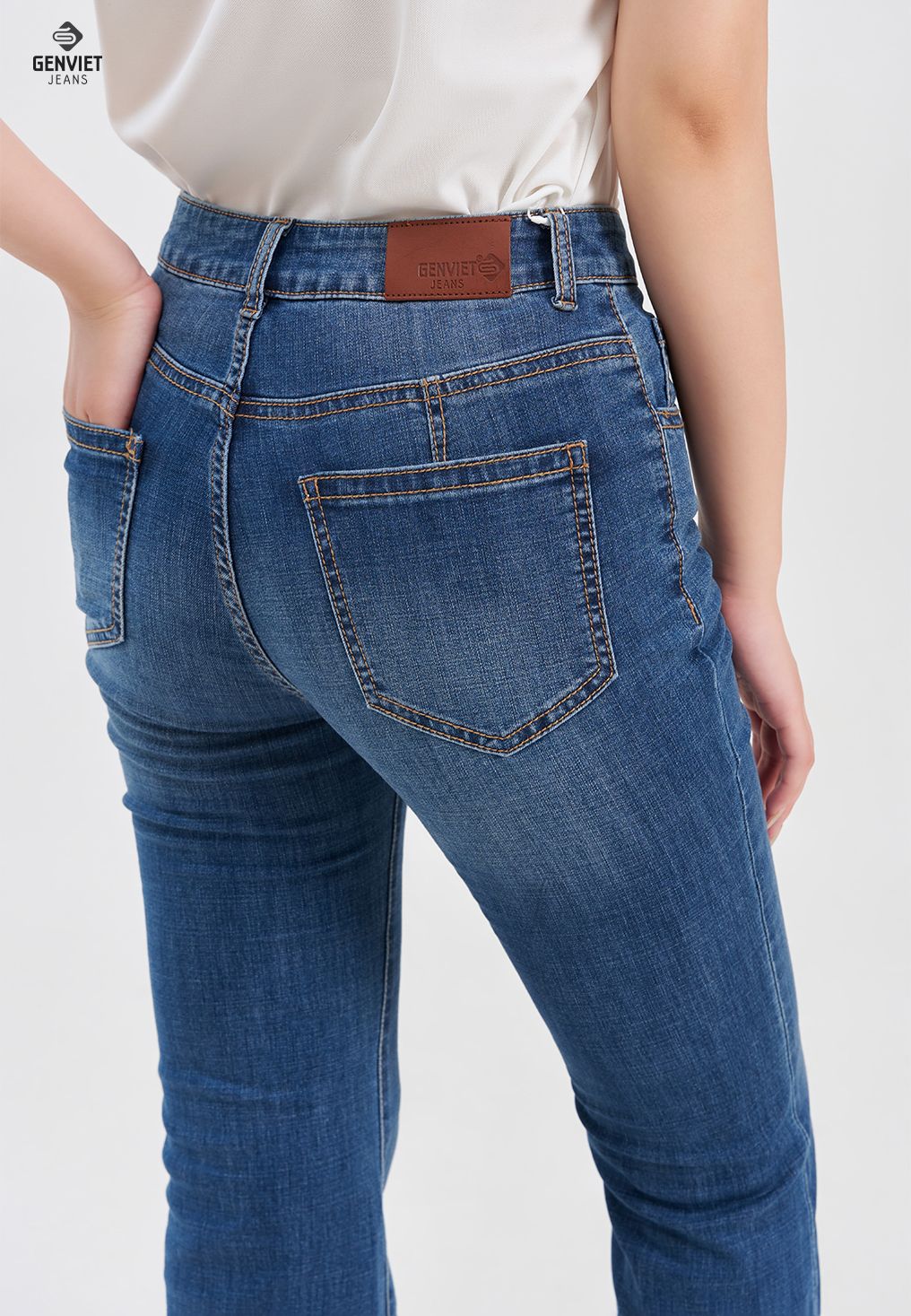  Quần Dài Nữ Jeans Vảy DQ110J8152 