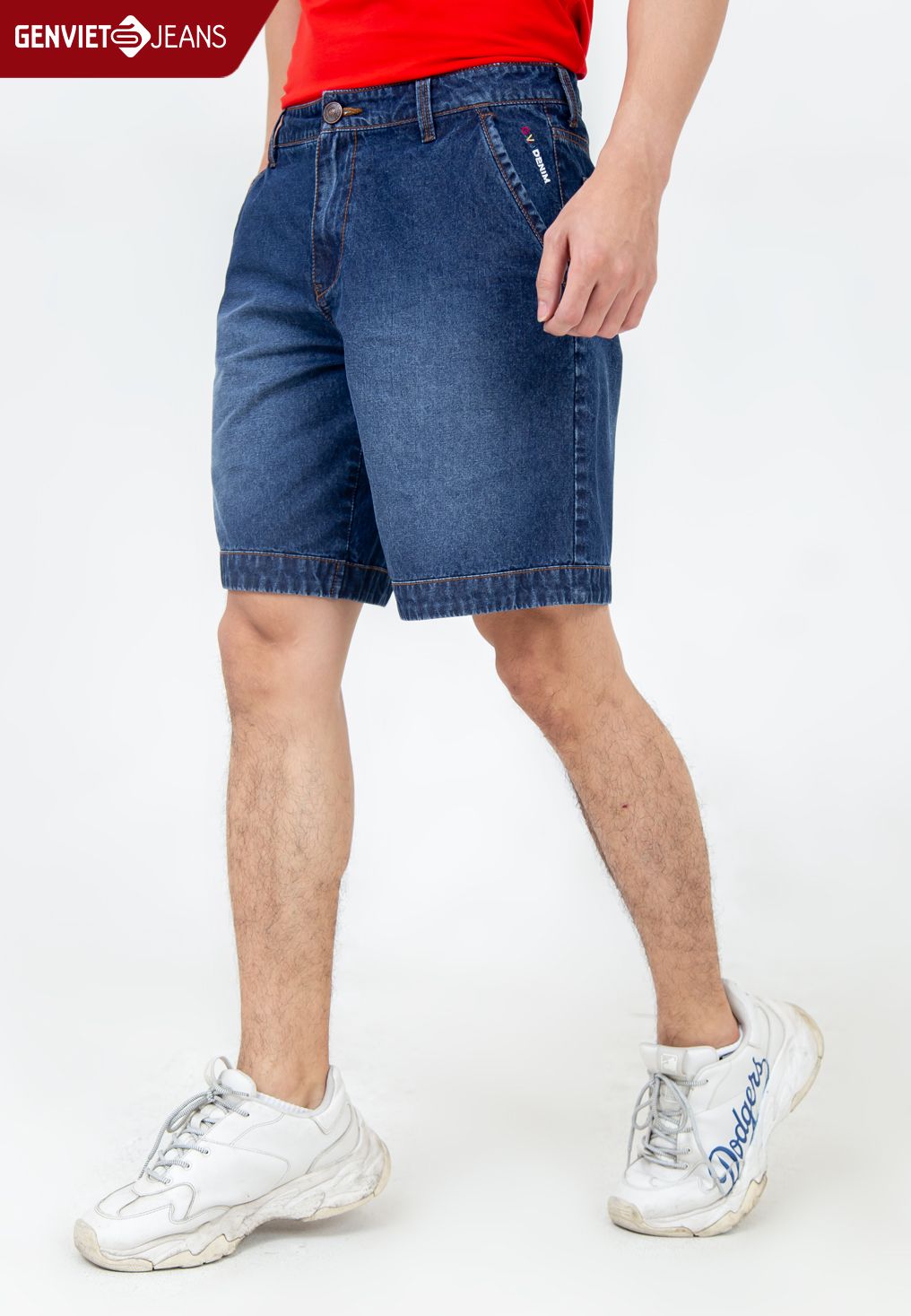  Quần Ngố Nam Jeans Suông X1324J2090 