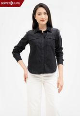  Áo Sơ Mi Dài Tay Nữ Jeans Suông Vừa TA123J2139 