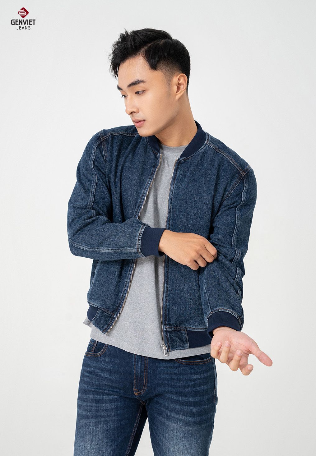  Áo Khoác 1 Lớp Jeans Suông Nam T6126J8431 