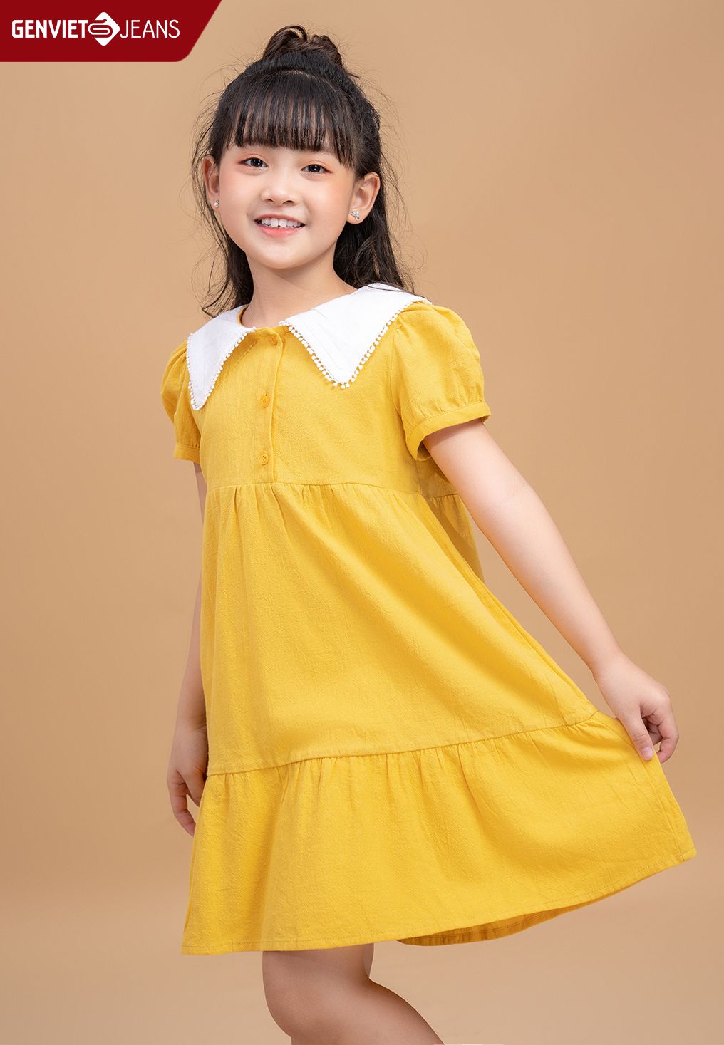  Đầm Bé Gái Cotton Dáng A KD328C2247 