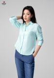  Áo Sơ Mi Dài Tay Nữ Cotton Suông Vừa DA123C8253 