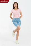  Quần Ngố Nữ Jeans Col Cơ Bản TQ303J965 