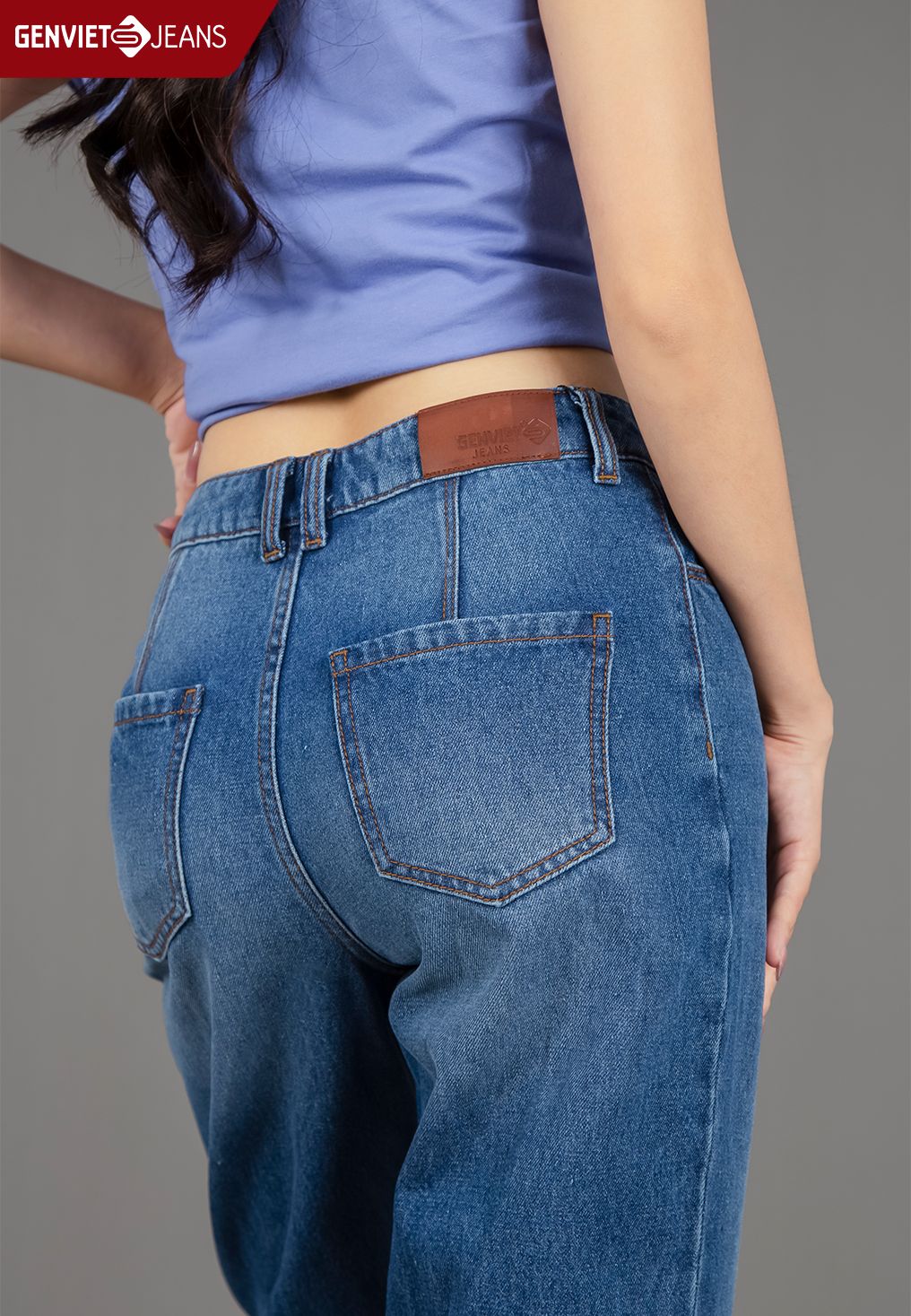  Quần Dài Nữ Jeans Col Thụng TQ104J2298 