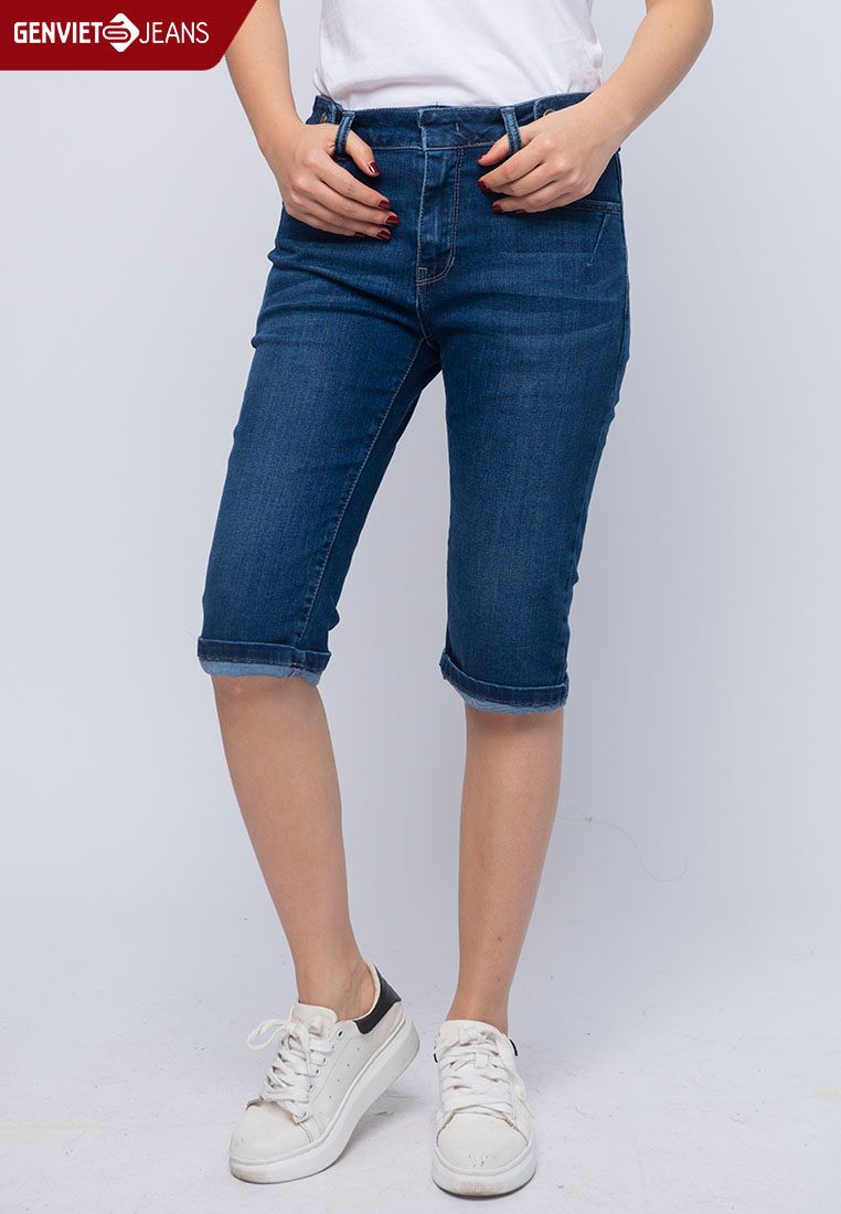  Quần Ngố Nữ Jeans Col Cơ Bản DQ303J963 