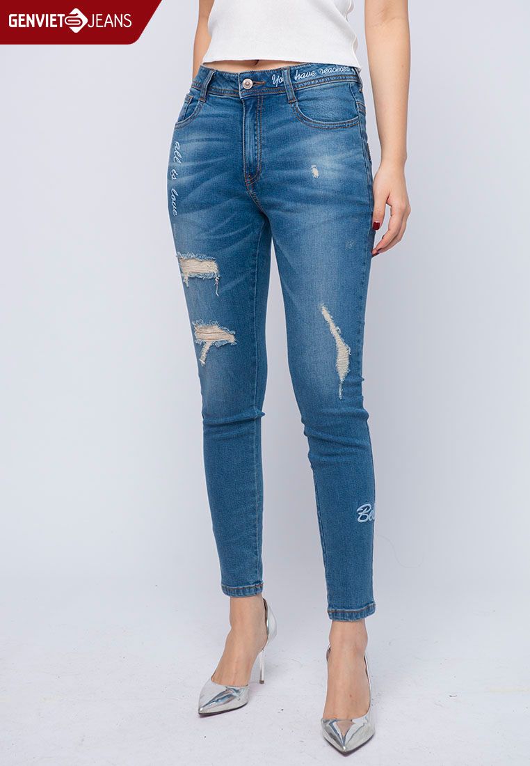  Quần Dài Nữ Jeans Col Ôm XQ102J769 