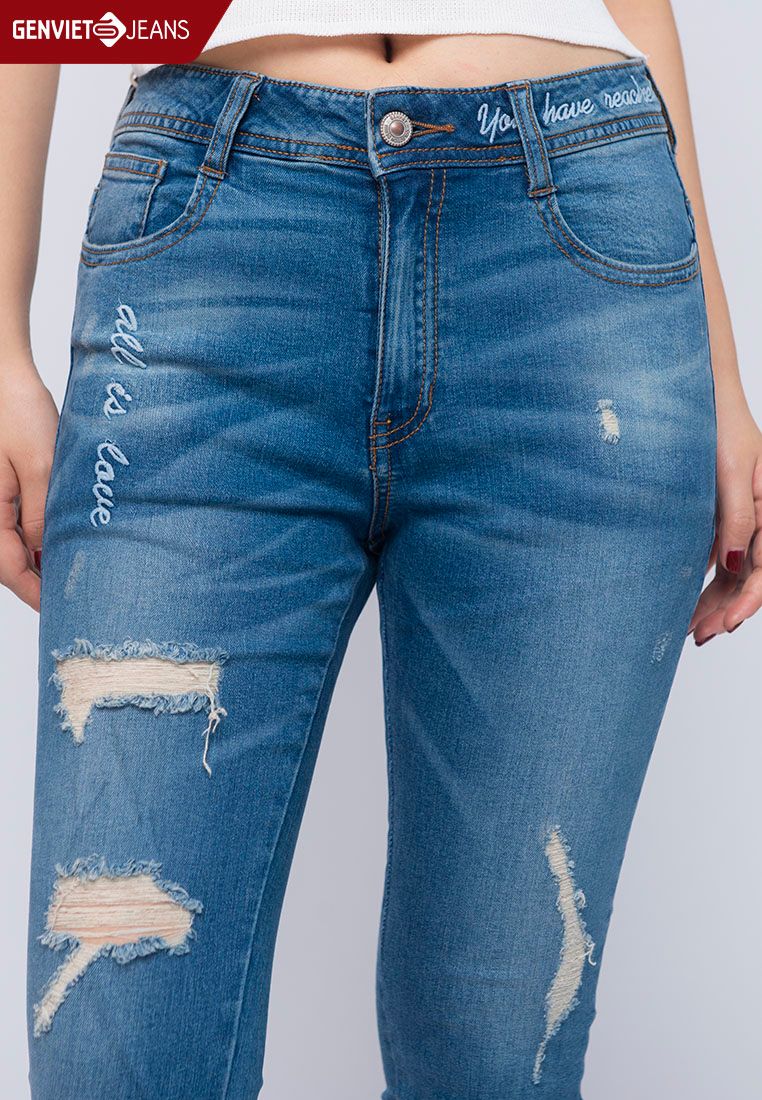  Quần Dài Nữ Jeans Col Ôm XQ102J769 