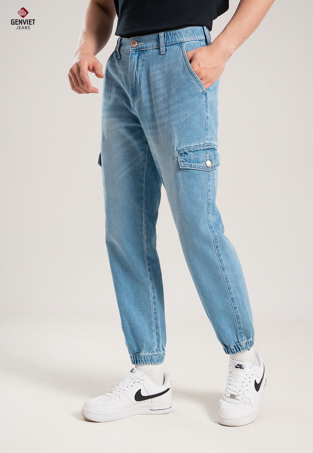  Quần Dài Nam Jeans Jogger T1111J8143 