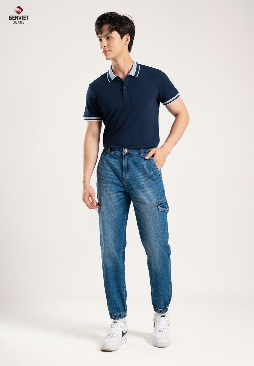  Quần Dài Nam Jeans Jogger T1111J8143 