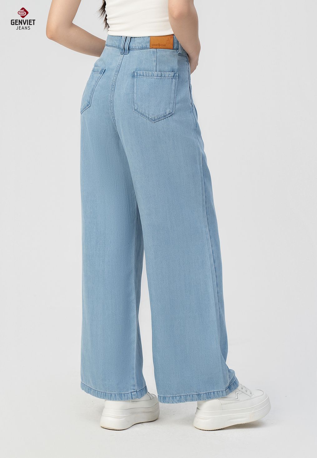  Quần Dài Nữ Jeans Tencel Siêu Nhẹ Dáng Suông Trẻ Trung TQ124J8531 