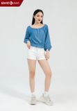  Áo Sơ Mi Dài Tay Nữ Cotton Croptop TA129C1702 