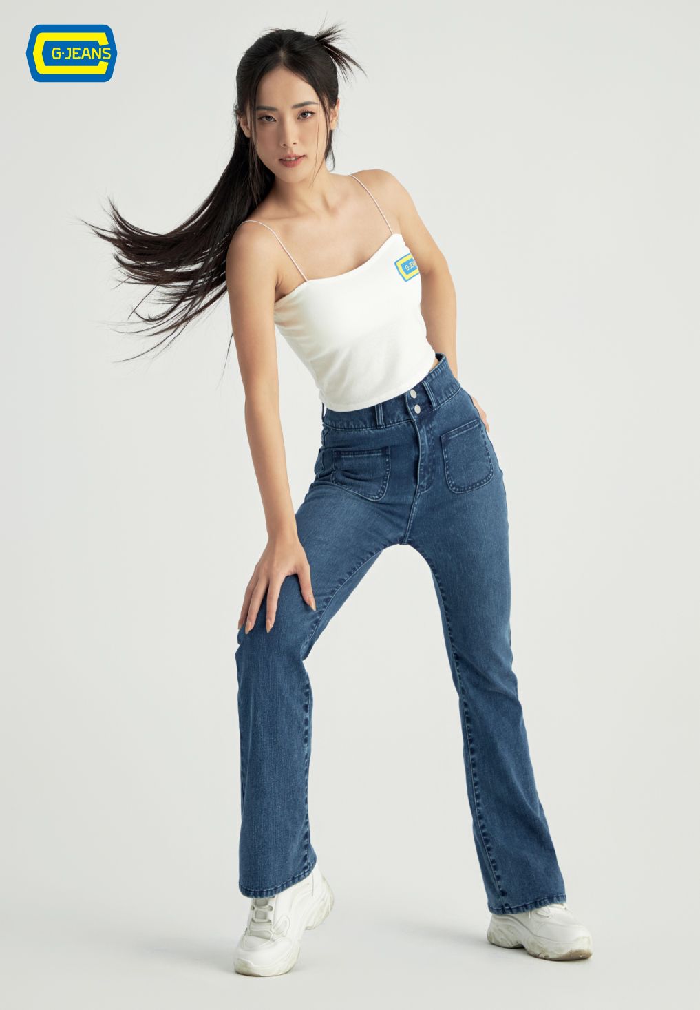  Quần Dài Nữ Jeans Ống Vảy TQ110J8407 