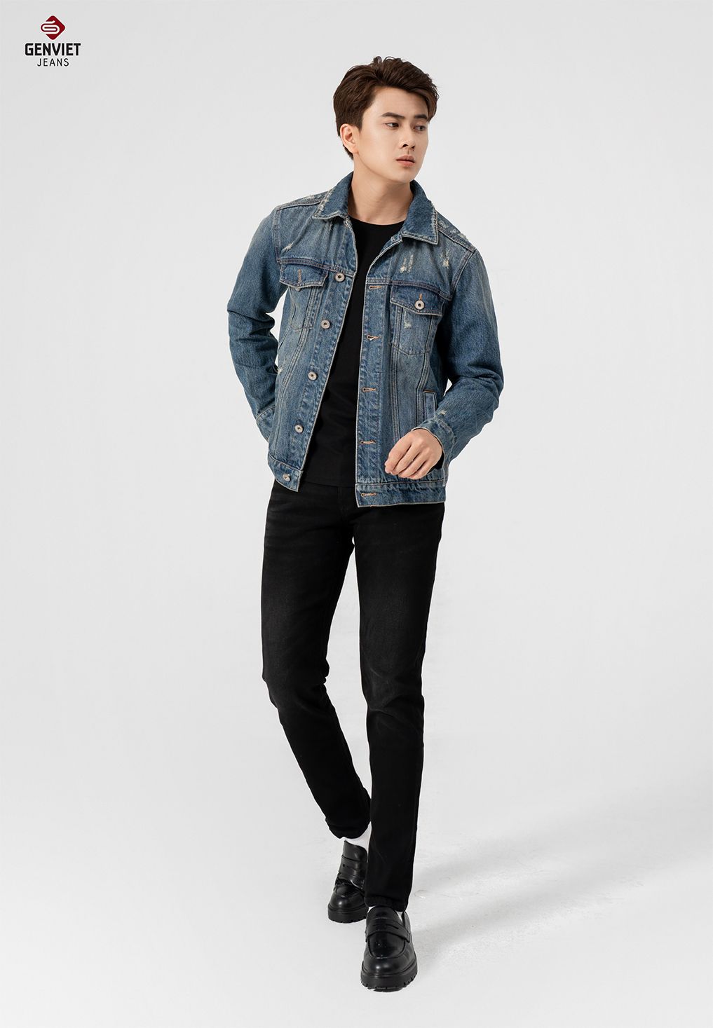  Áo Khoác 1 Lớp Jeans Nam T6123J8434 