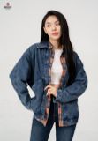  Áo Khoác 1 Lớp Nữ Jeans Suông Free Size XK124J8457 