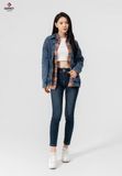  Áo Khoác 1 Lớp Nữ Jeans Suông Free Size XK124J8457 