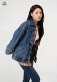  Áo Khoác 1 Lớp Nữ Jeans Suông Free Size XK124J8457 