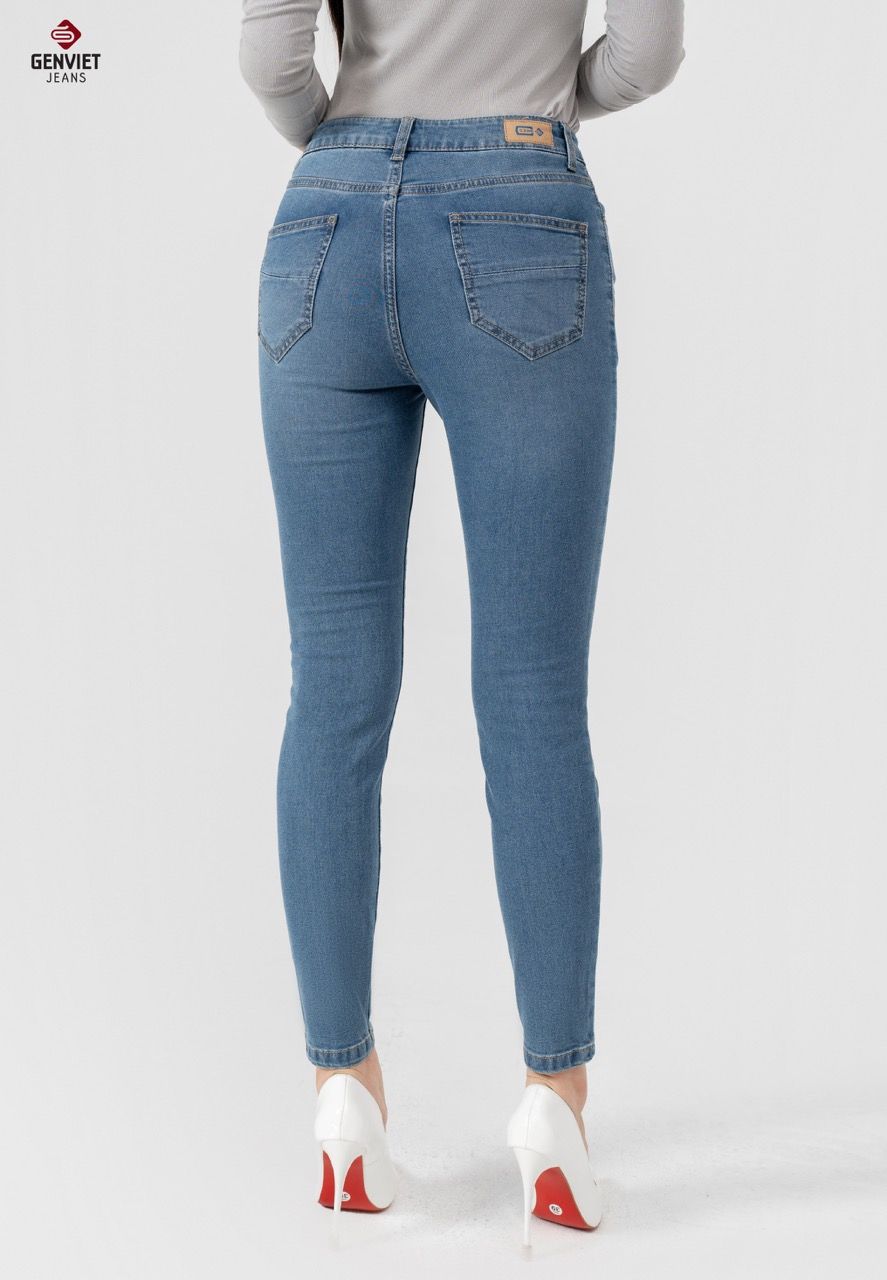  Quần Dài Nữ Jeans Ôm Co Giãn DQ103J8396 