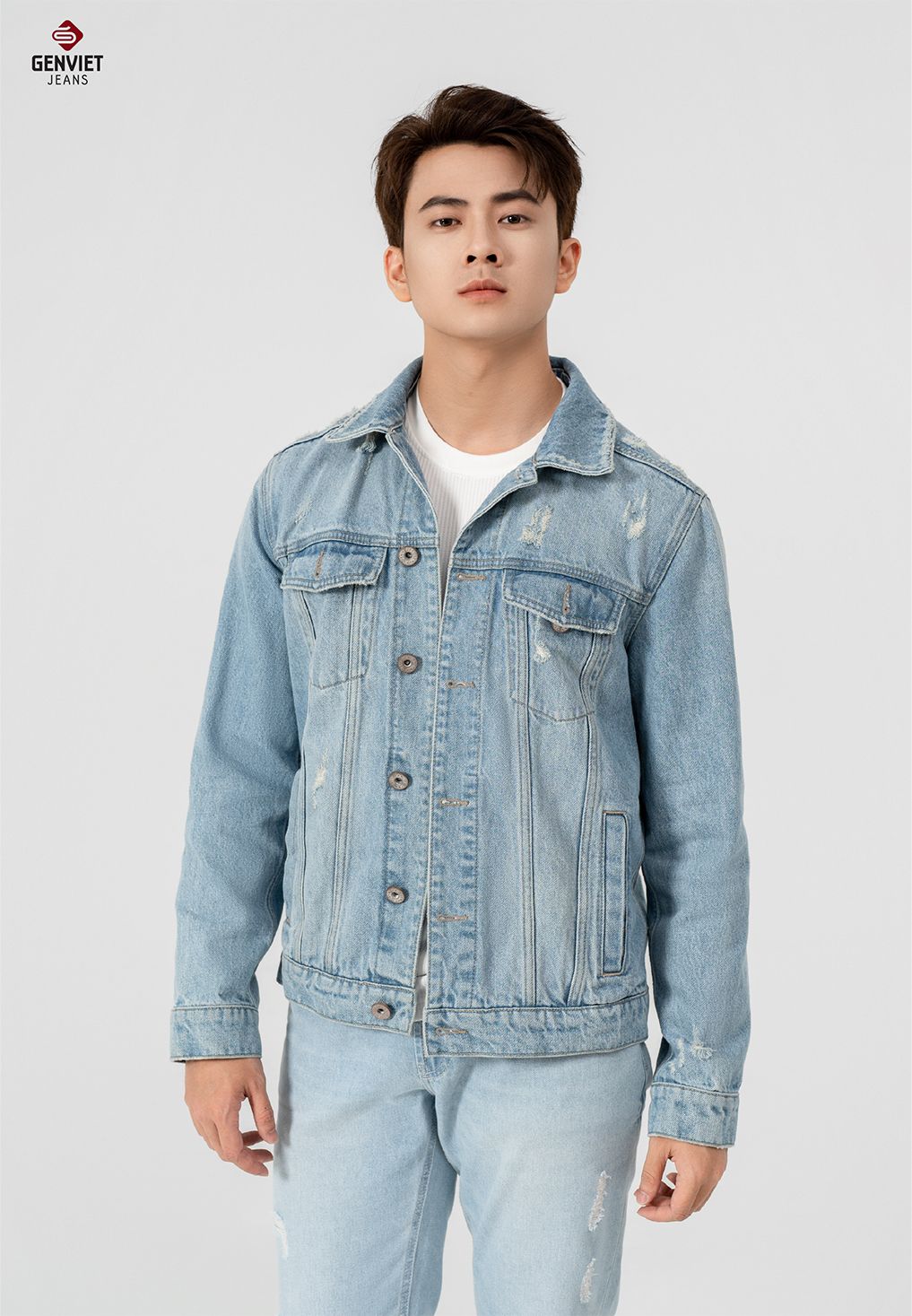  Áo Khoác 1 Lớp Jeans Nam T6123J8434 