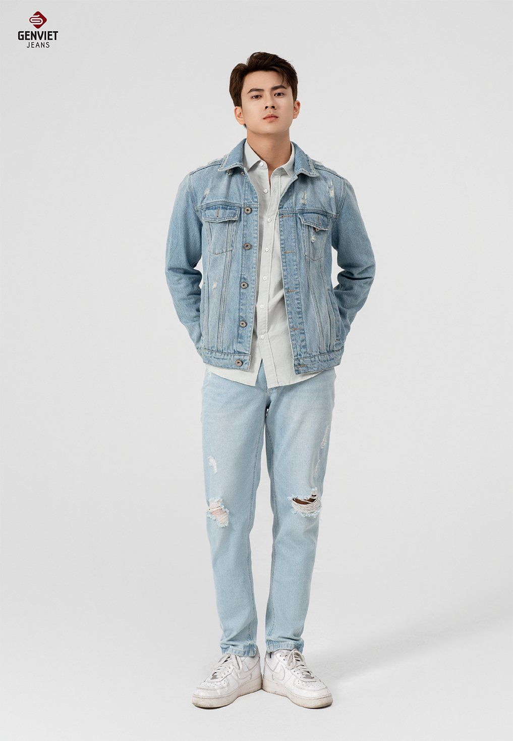  Áo Khoác 1 Lớp Jeans Nam T6123J8434 