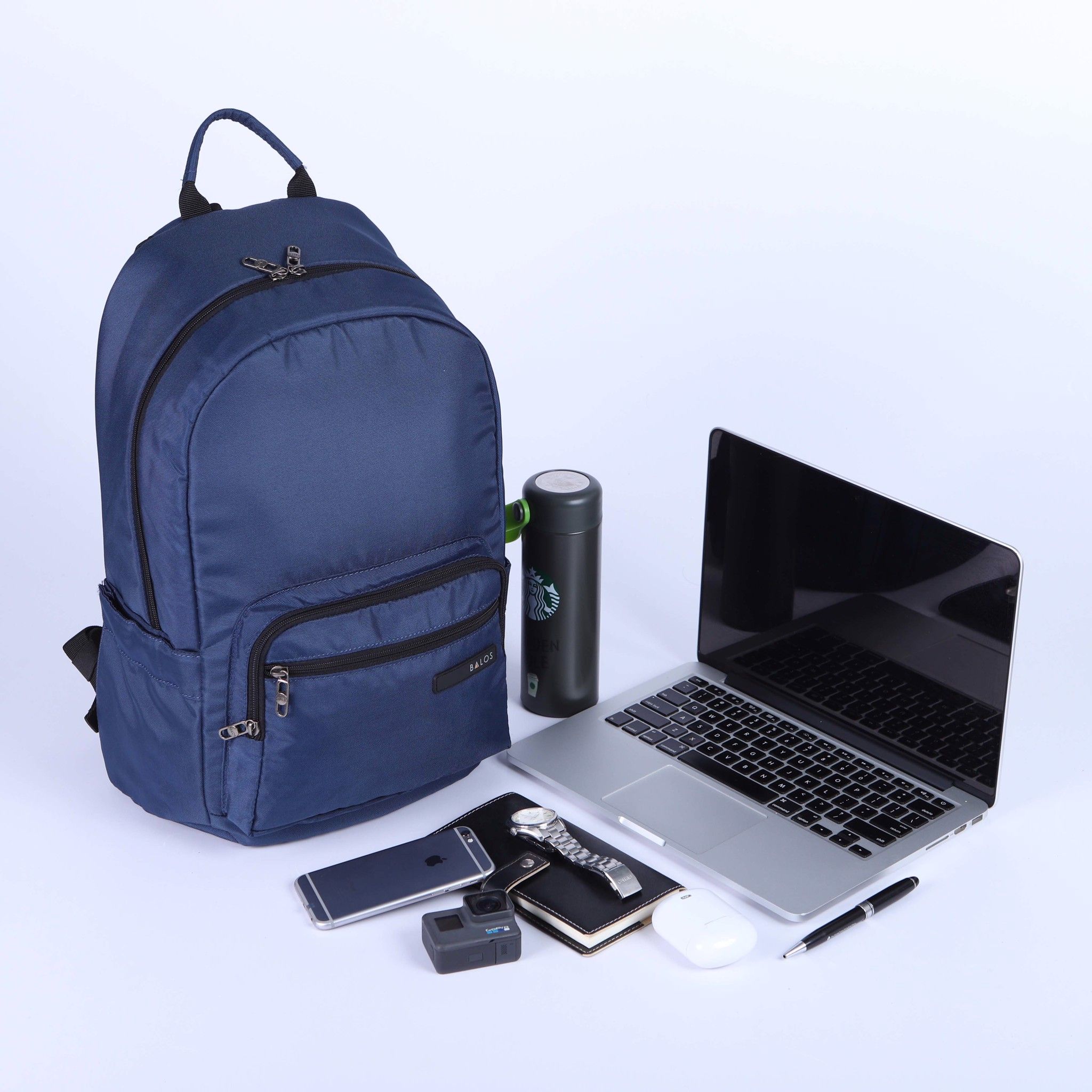 Balo Laptop Thời Trang Balos FLASH - Navy 14Inch