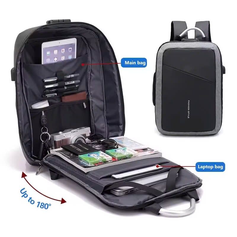May Balo Laptop Chống Trộm, Chống Nước, Tích Hợp Cổng USB, Thiết Kế Thông Minh Theo Yêu Cầu - BL2421