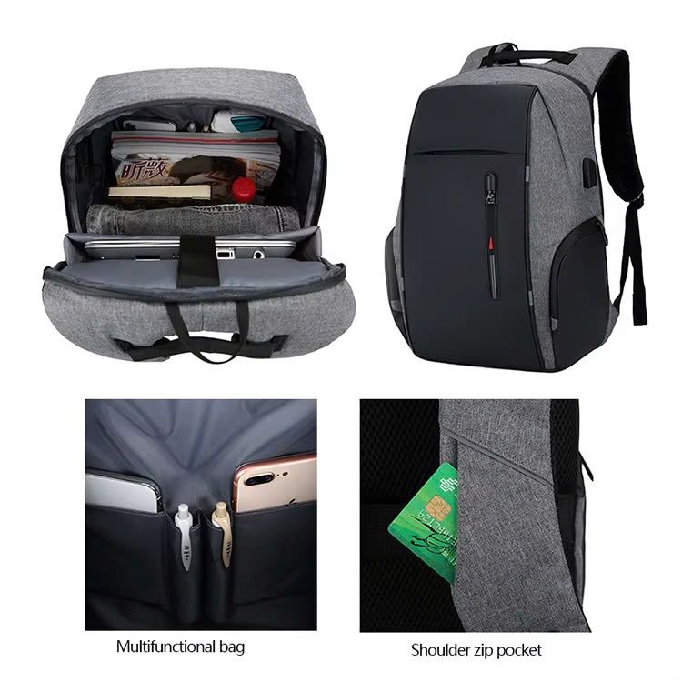 May Balo Laptop 15.6 Inch Chống Nước, Chất Liệu Nylon Polyester, Thời Trang, In Logo Theo Yêu Cầu - BL2416
