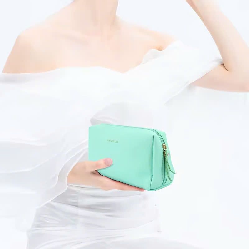 May Túi Trang Điểm Da Vegan Cao Cấp, Tùy Chỉnh Logo, Kích Thước Theo Yêu Cầu - TD2407