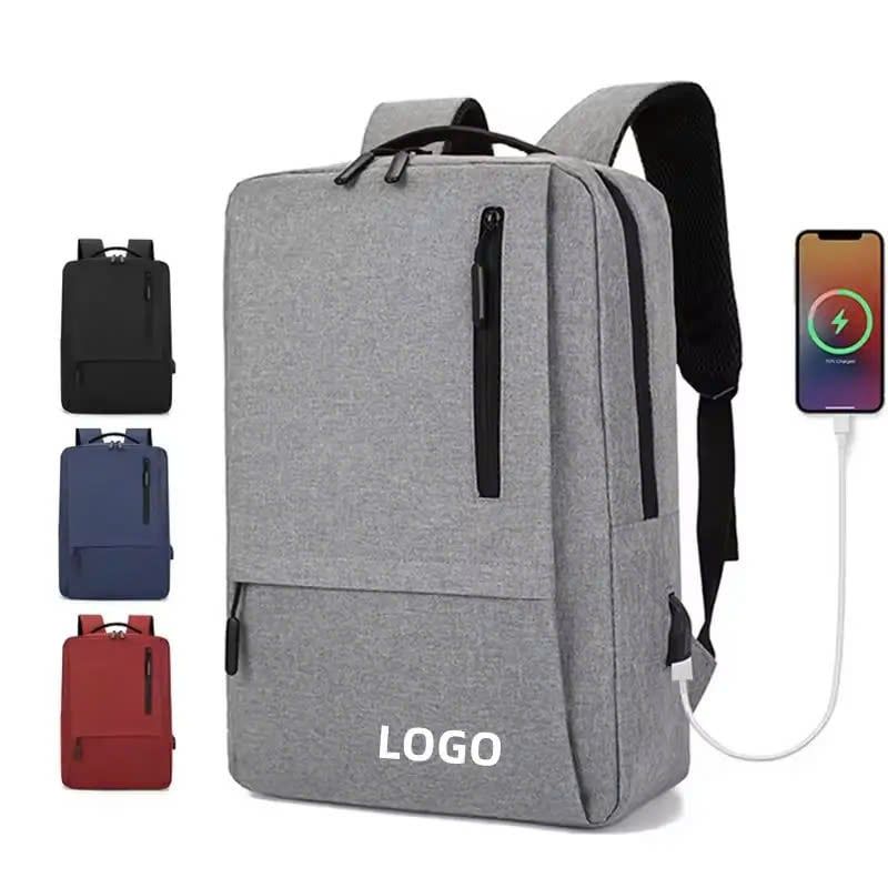 May Balo laptop công sở 15.6 inch có cổng sạc USB, balo du lịch theo yêu cầu - BL2470