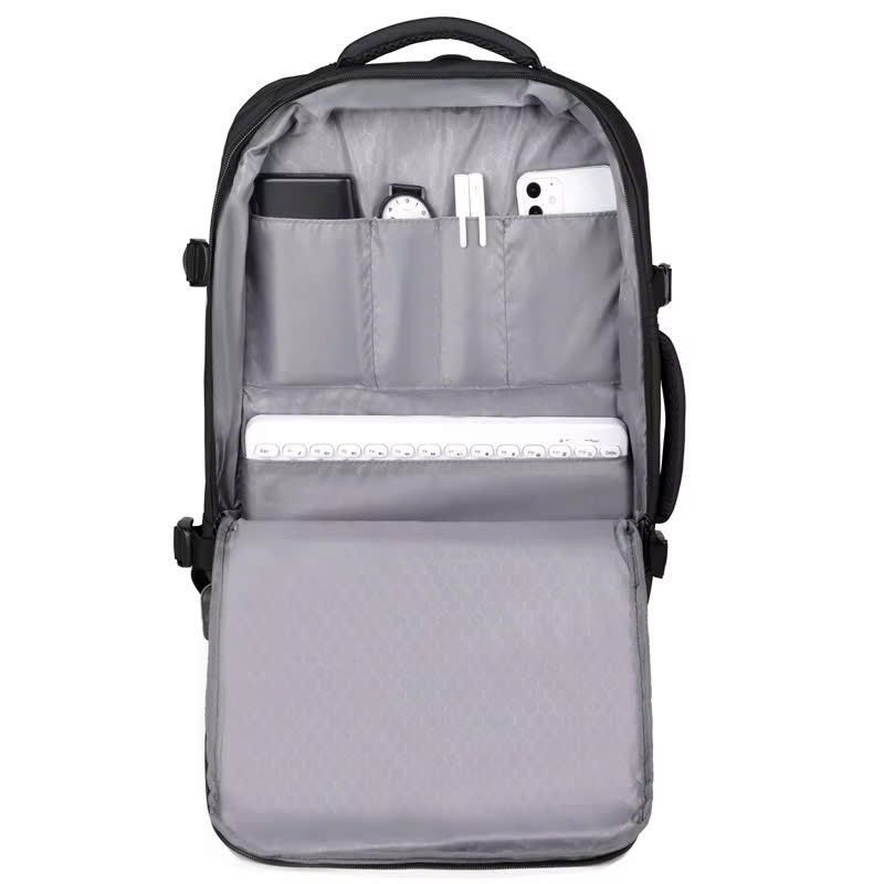 May Balo Laptop Văn Phòng - Chất Liệu Nylon Đen, Tùy Chỉnh Logo Theo Yêu Cầu - BL24173