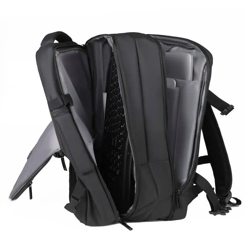 May Balo Laptop Văn Phòng - Chất Liệu Nylon Đen, Tùy Chỉnh Logo Theo Yêu Cầu - BL24173