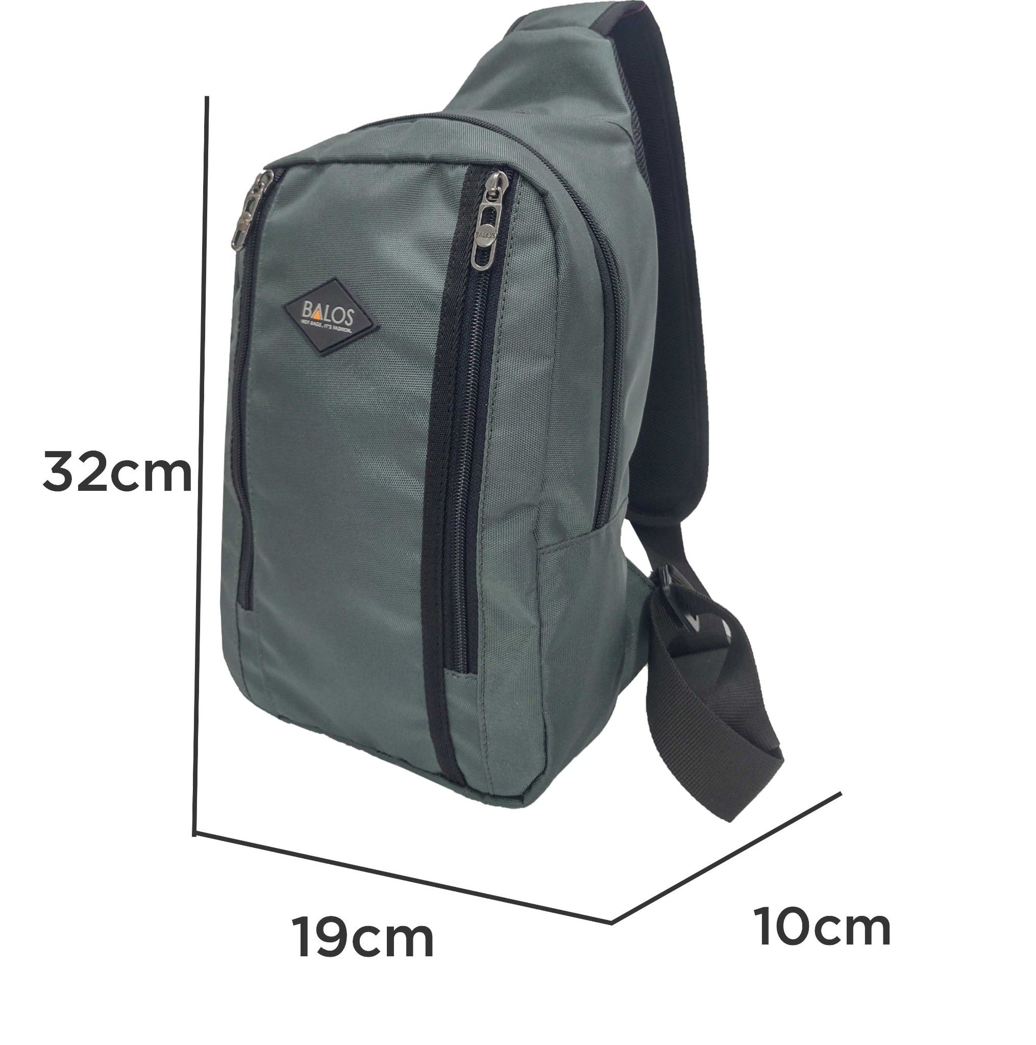 Balos ZEN SLING 6 D.Grey - Balo chéo một quai