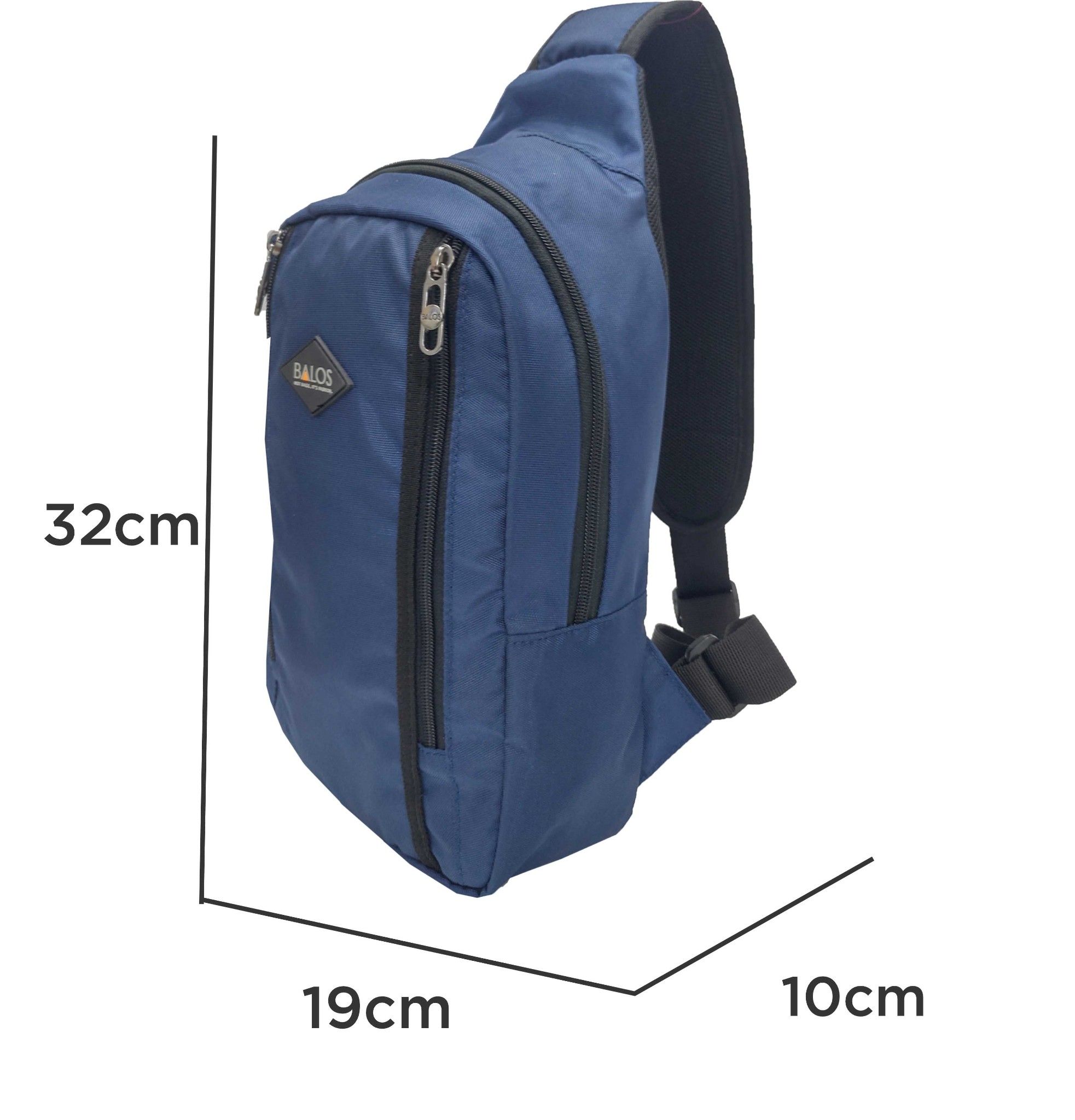  Balos ZEN SLING 6 Navy - Balo chéo một quai 