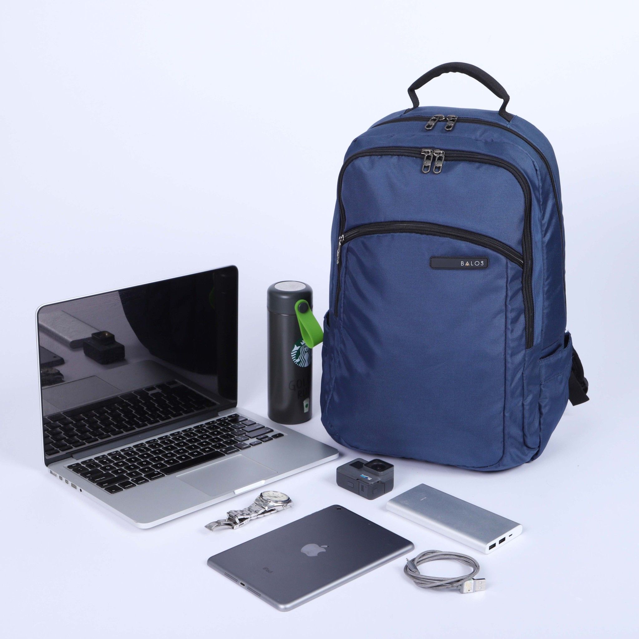  Balos WYNN Navy Backpack - Balo Laptop 15.6 Inch 