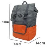  Balos SKY FLAP Orange/D.Grey Backpack - Balo Laptop thời trang 