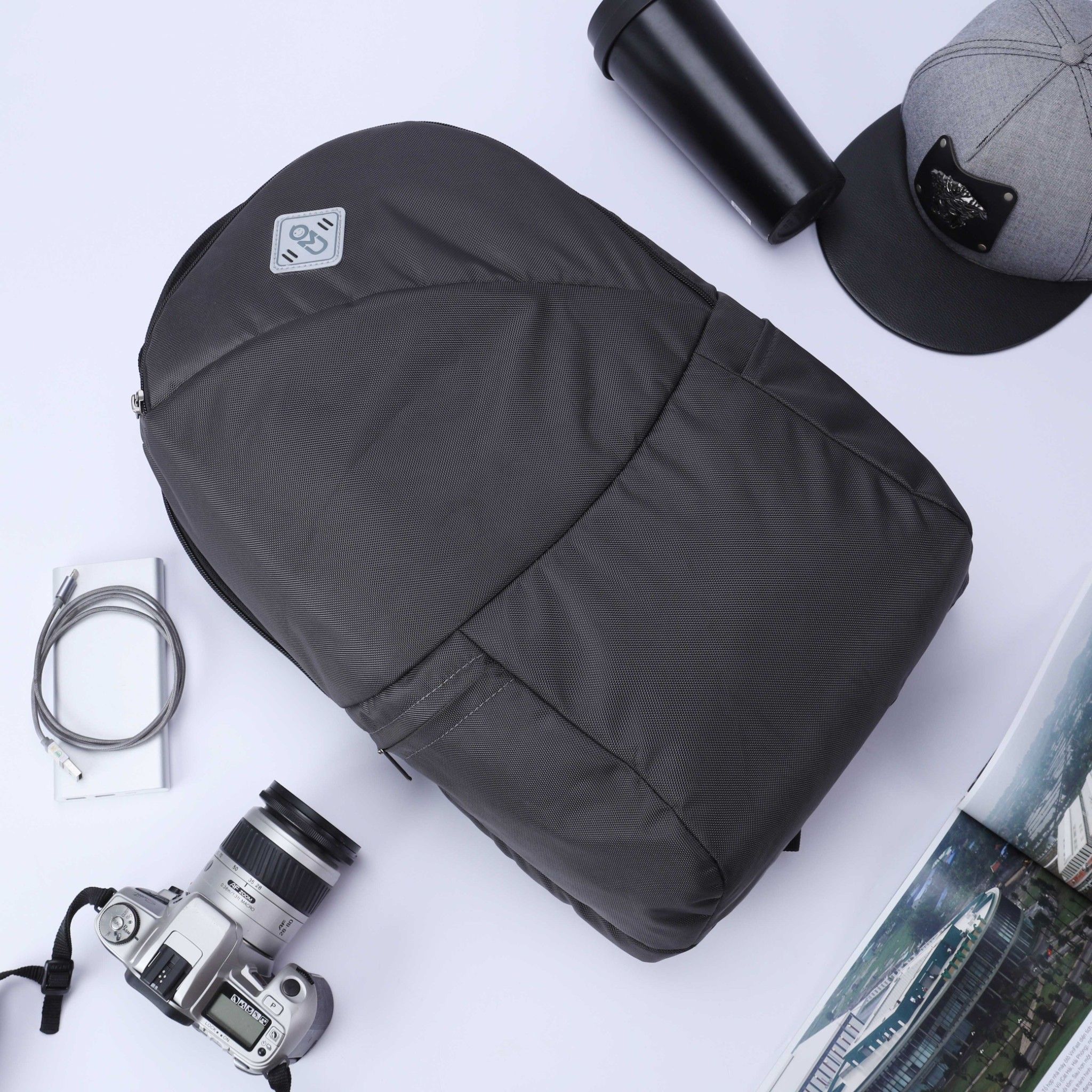 Balo UMO ENOW BackPack Black - Balo Laptop Cao Cấp