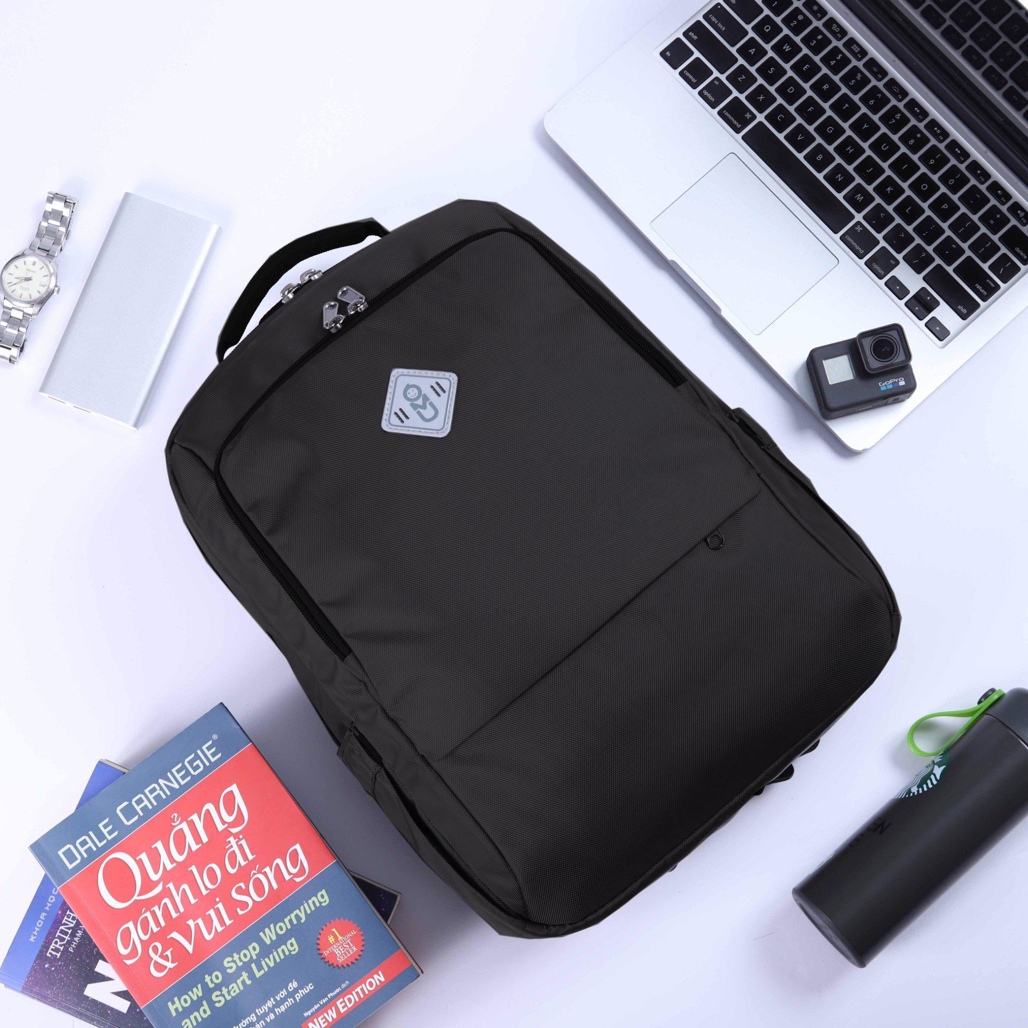  UMO TANO BackPack Black- Balo Laptop Cao Cấp 