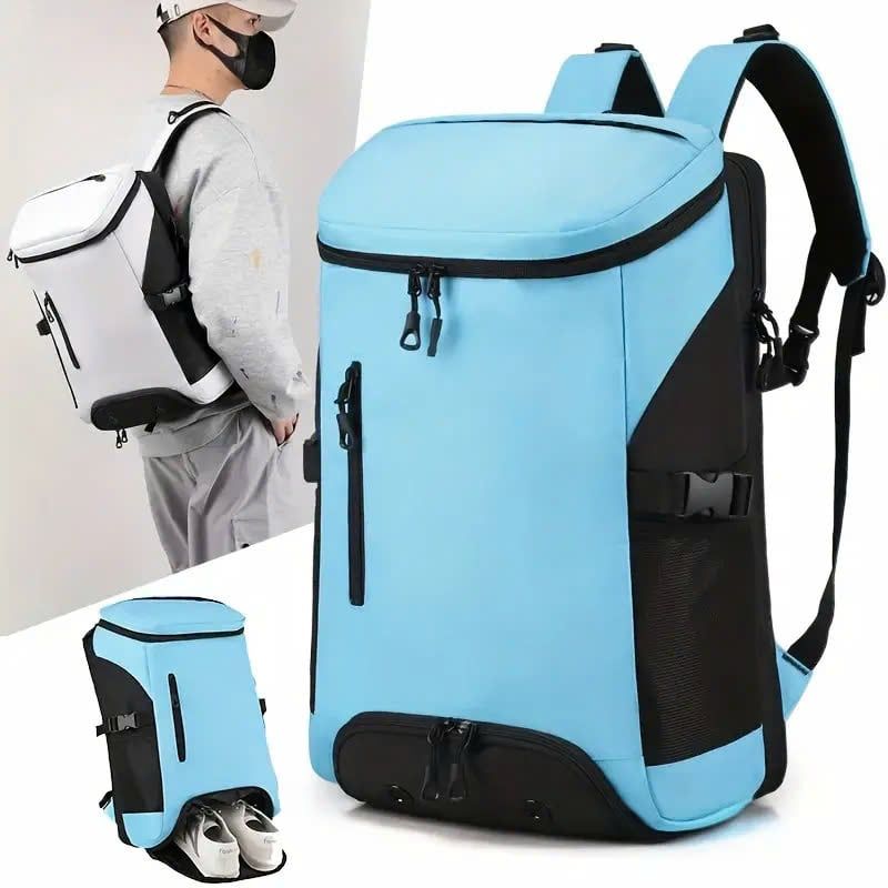 May Balo thể thao dung tích lớn có ngăn giày, túi đeo vai bằng nylon cho thể dục và du lịch - BL24170