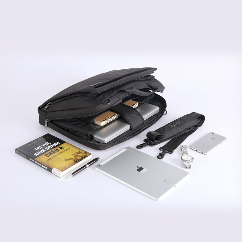 Cặp Xách Laptop Balos ALPHA 1 BLack