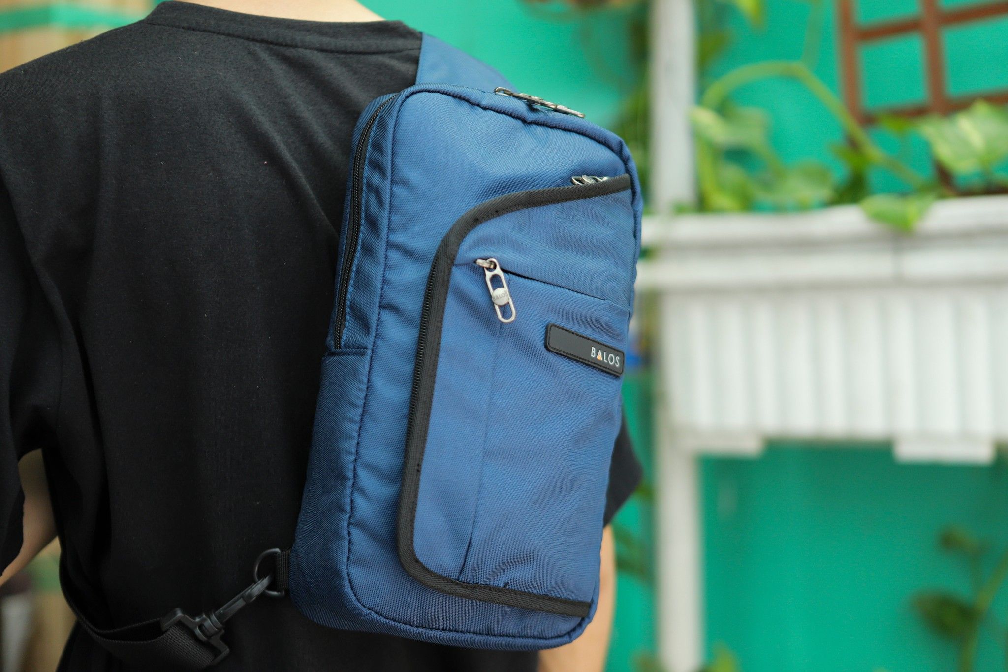 Balos ZEN SLING 1 Navy - Balo Chéo 1 Quai Thời Trang