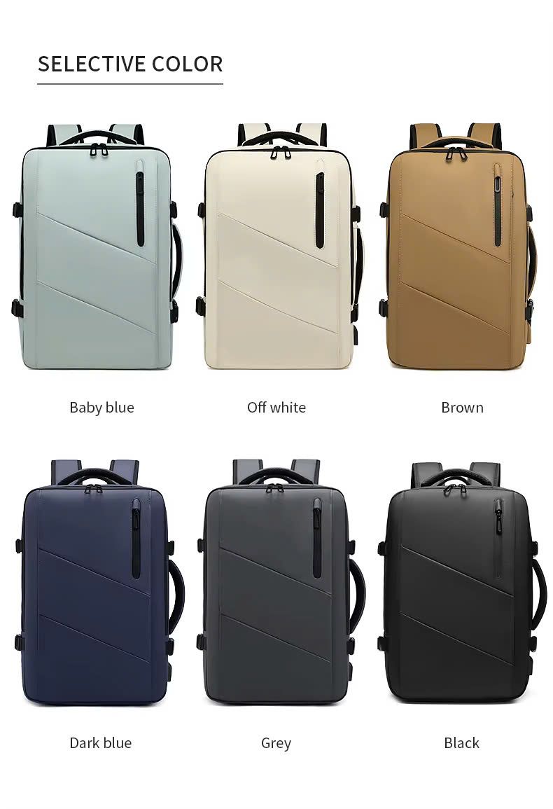 May Balo Laptop Thông Minh Dung Lượng Lớn, Chống Nước, Túi Mở Rộng, Cổng USB Theo Yêu Cầu - BL24109