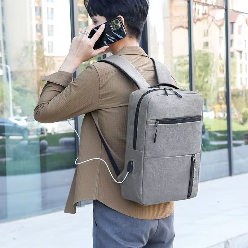 May Balo Laptop Da Cao Cấp 15.6 Inch Dành Cho Mọi Đối Tượng Theo Yêu Cầu - BL2444