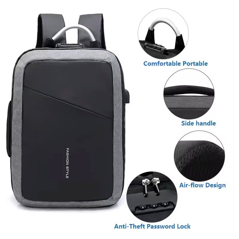 May Balo Laptop Chống Trộm, Chống Nước, Tích Hợp Cổng USB, Thiết Kế Thông Minh Theo Yêu Cầu - BL2421