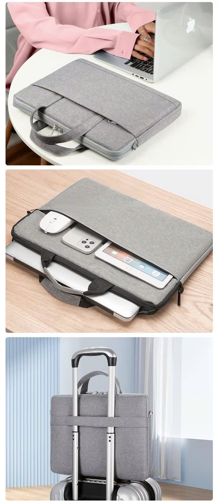May túi chống sốc bảo vệ laptop Messenger theo yêu cầu -TL2404