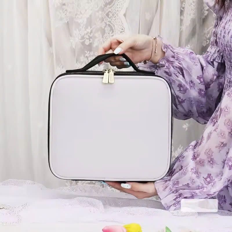 May Túi Trang Điểm Đa Năng Màu Hồng, Tùy Chỉnh Logo Theo Yêu Cầu - TD2408