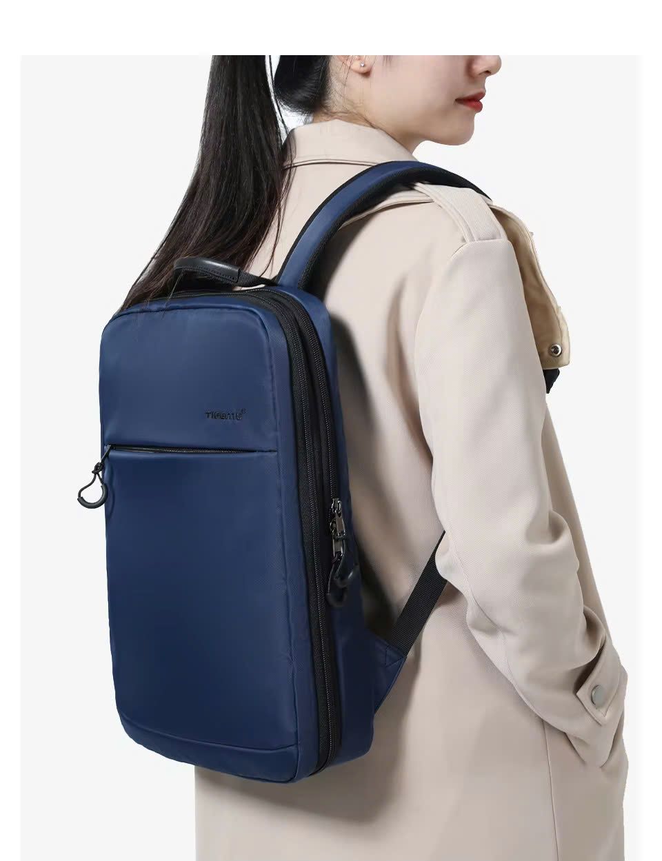 May Balo Mỏng Gọn Mở Rộng Đựng Laptop 15.6 inch Phù Hợp Du Lịch và Học Tập Theo Yêu Cầu - BL2498