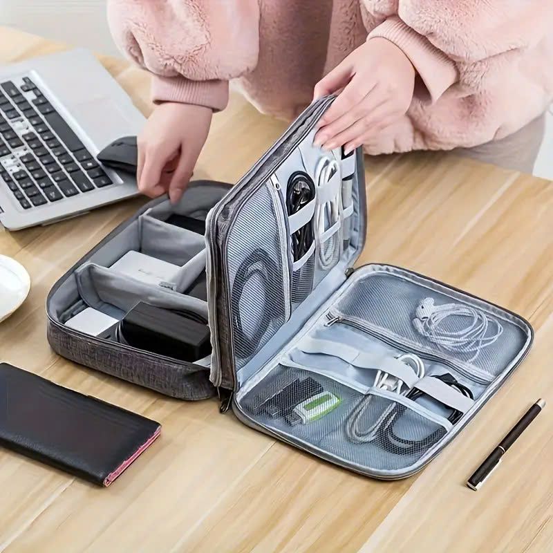 May Túi Đựng Đồ Điện Tử Du Lịch Chống Nước, Lưu Trữ Tiện Lợi Cho Cáp, Sạc, Pin Dự Phòng Theo Yêu Cầu - BL24159