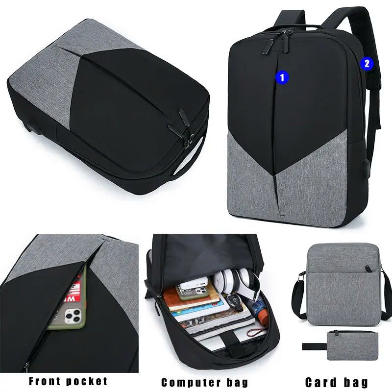 May Balo Laptop Có Cổng Sạc Thông Minh, Dành Cho Máy Tính 15.6 Inch Theo Yêu Cầu - BL2450