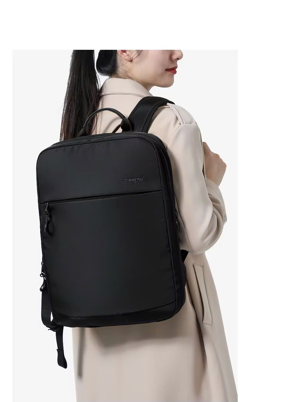 May Balo Mỏng Gọn Mở Rộng Đựng Laptop 15.6 inch Phù Hợp Du Lịch và Học Tập Theo Yêu Cầu - BL2498