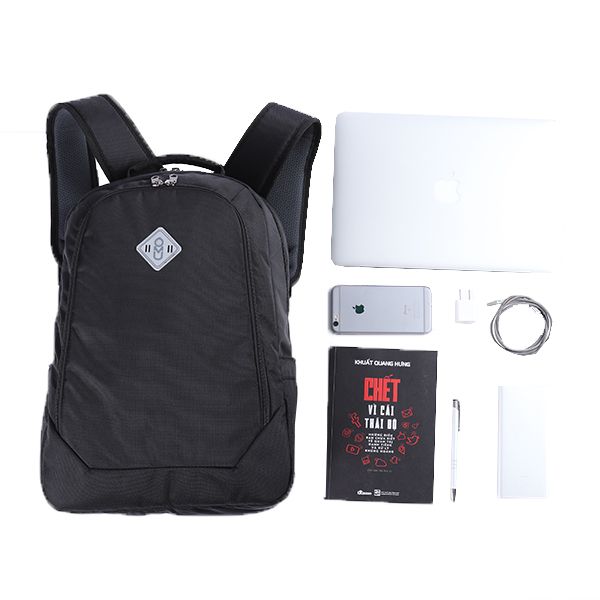 Balo UMO AMOKA BackPack Black- Balo Laptop Cao Cấp