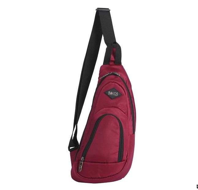 Balos ZEN SLING 3 D.Red - Balo Chéo 1 Quai Thời Trang